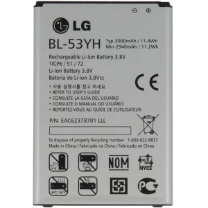 باتری موبایل مدل BL-53YH با ظرفیت 3000mAh مناسب برای گوشی موبایل ال جی G3