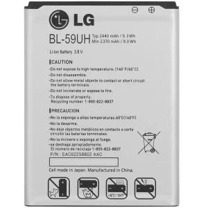 باتری موبایل مدل BL-59UH با ظرفیت 2440mAh مناسب برای گوشی موبایل ال جی G2 mini